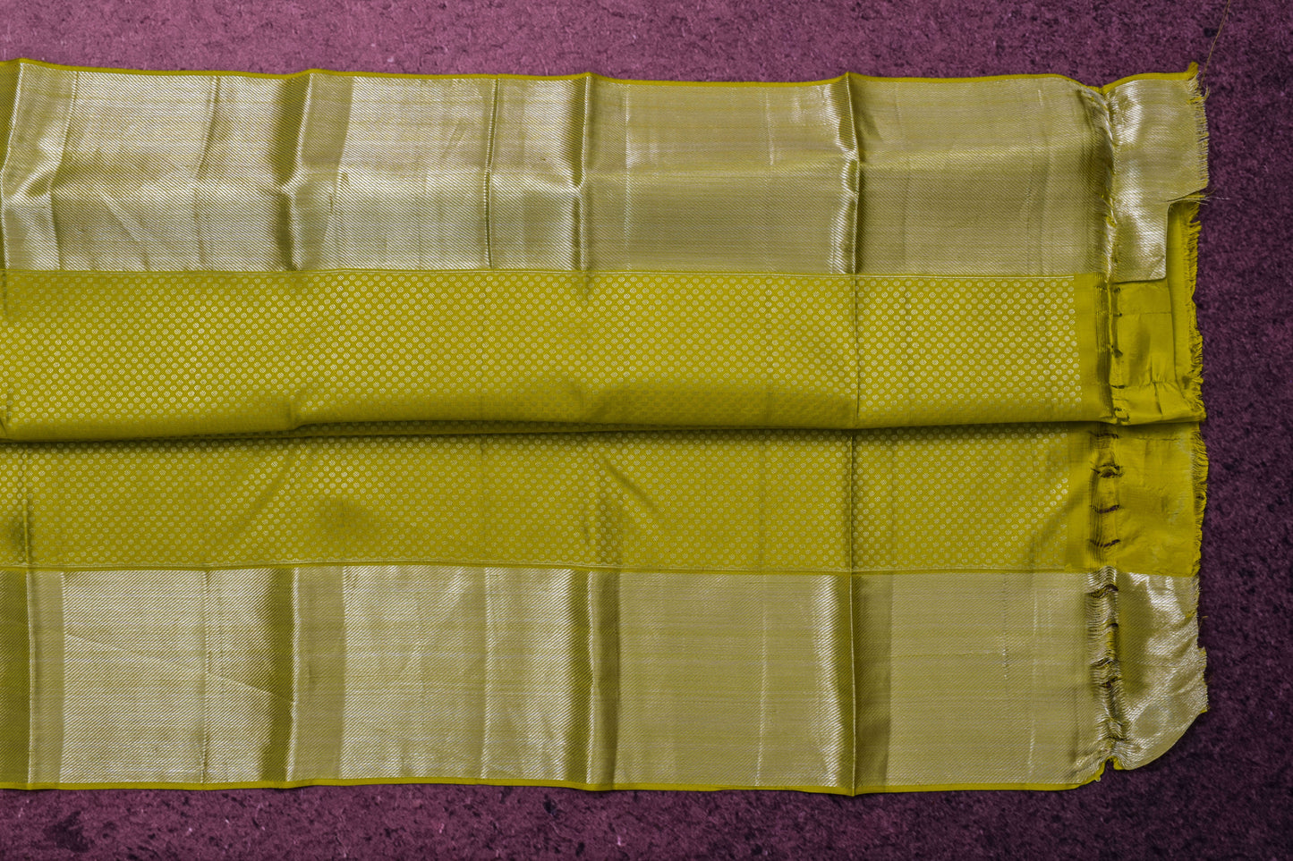 Fluorescent Green Kanjivaram Silk Saree by Tharakaram PSTK04082