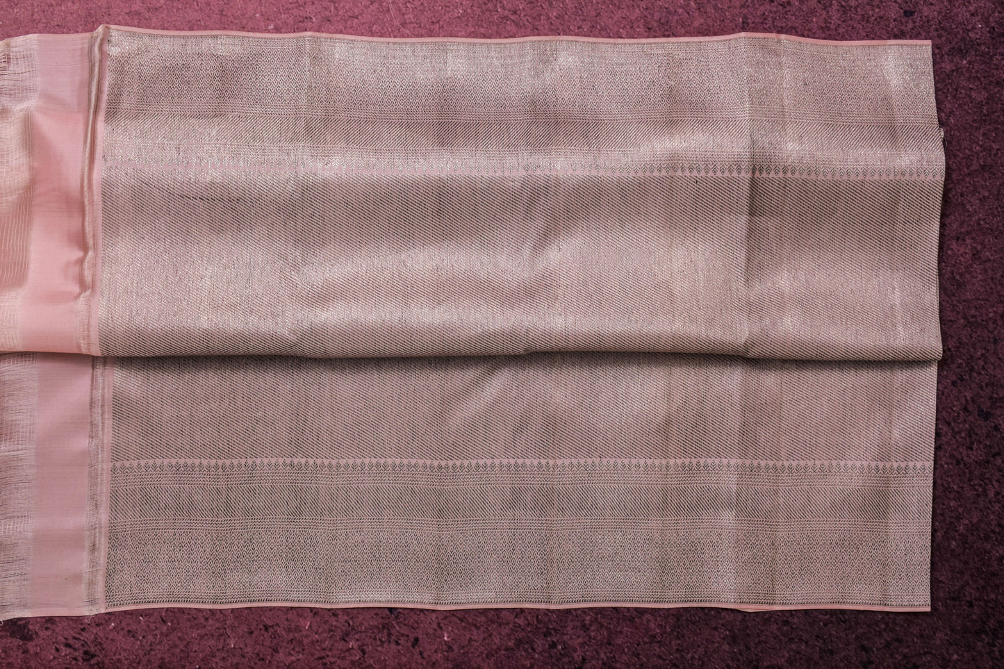 Pastel Pink Kanjivaram Silk Saree by Tharakaram PSTK04088