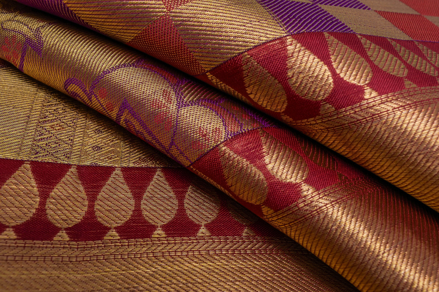 Multi-color Checks Kanjivaram Silk Saree by Tharakaram PSTK04071