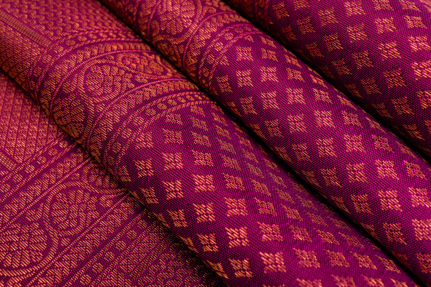 Purple Bridal Kanjivaram Silk Saree by Tharakaram PSTK04074