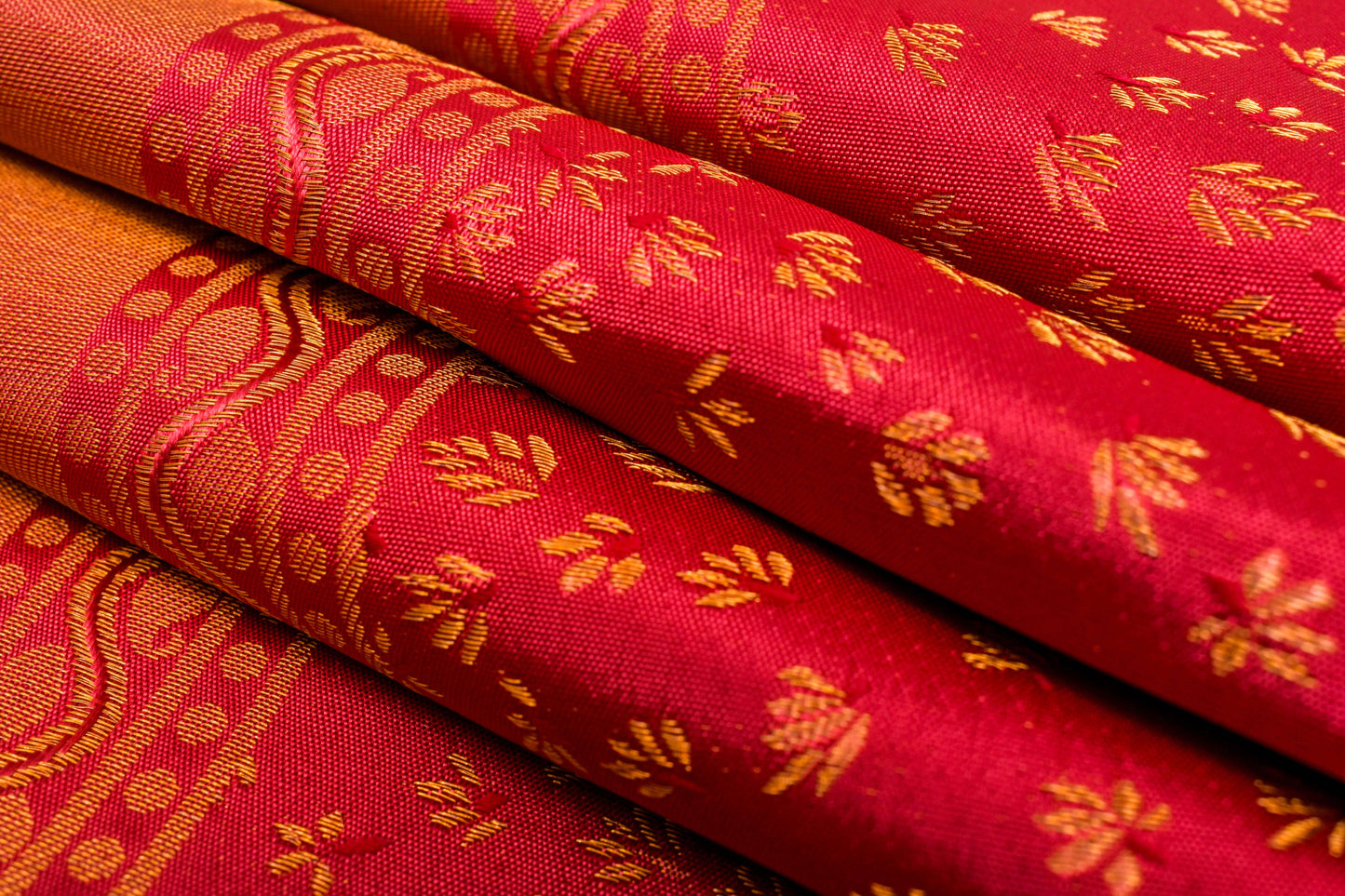 Reddish Pink Kanjivaram Silk Saree by Tharakaram PSTK04077