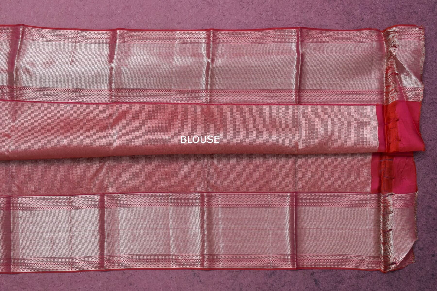 Deep Pink Kanjivaram Silk Saree by Tharakaram PSTK04091