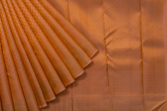 Beige Bridal Kanjivaram Silk Saree by Tharakaram PSTK04092