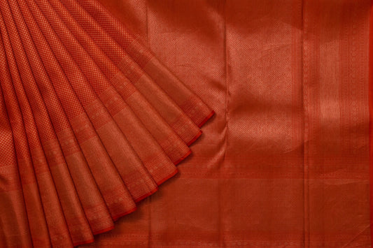 Red Kanjivaram Silk Saree by Tharakaram PSTK04093
