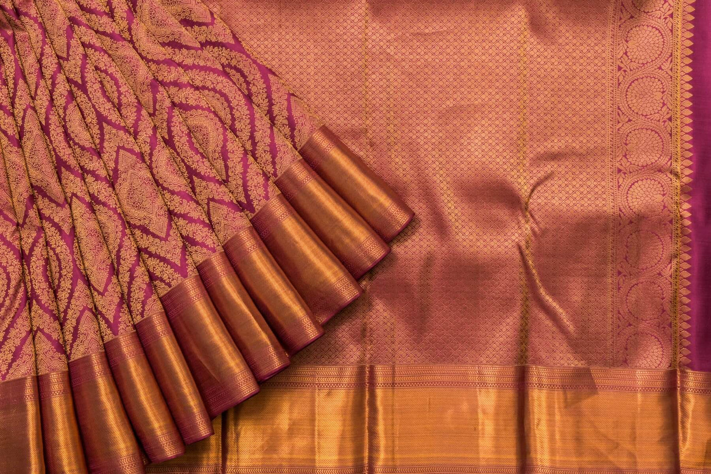 Lavender Kanjivaram Silk Saree by Tharakaram PSTK04097