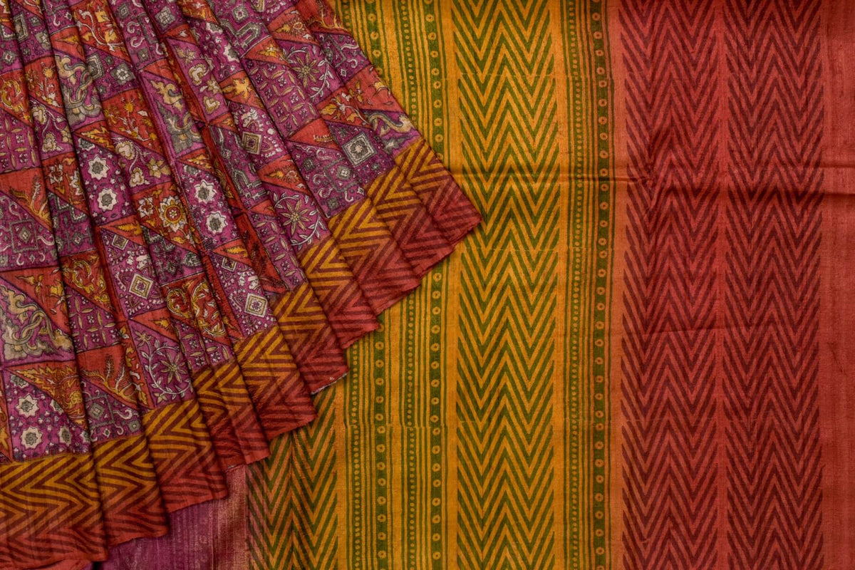 Tussore Tussar silk saree by Weavers studio PSWS140027