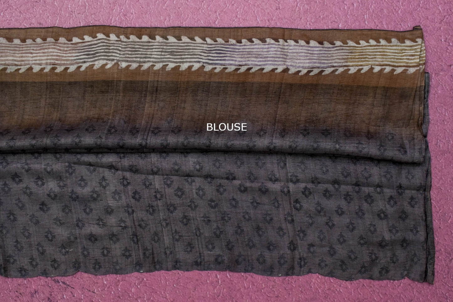 Batik print Tussar silk saree by Weavers studio PSWS140039