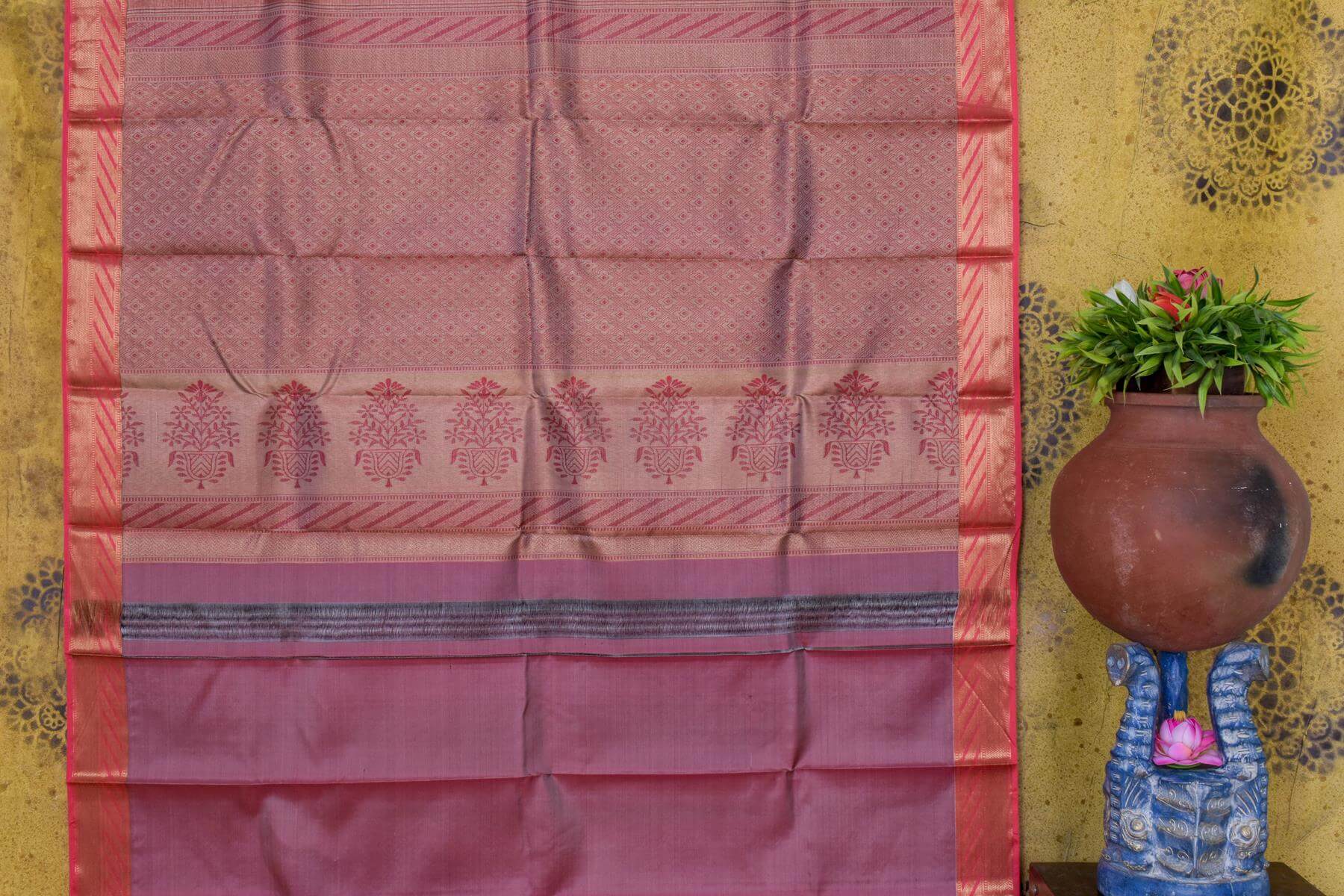 Kanjivaram Silk Saree by Sita Mahalakshmi PSSM05SMLSEL230621 - Parisera