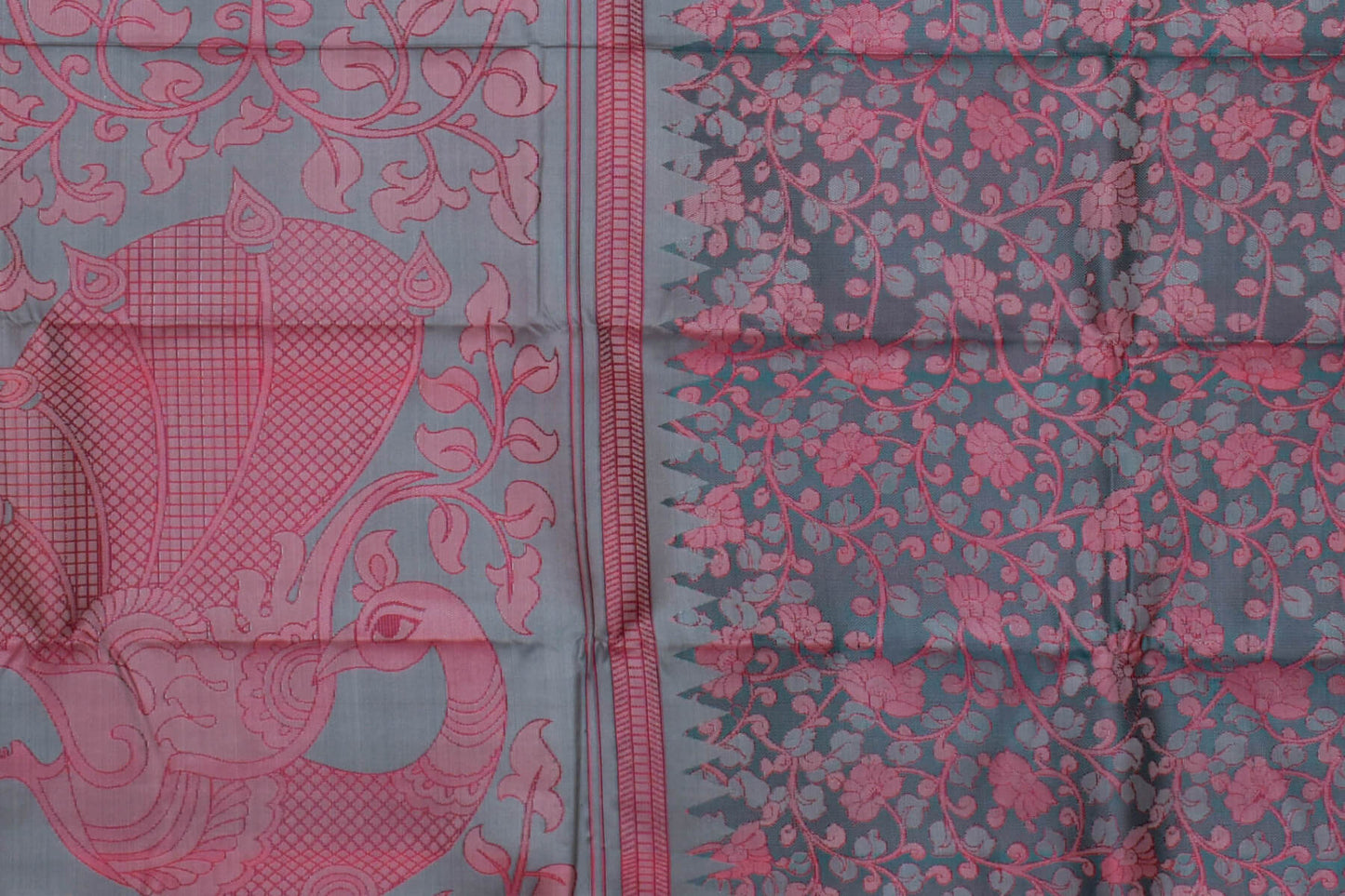 Kanjivaram Silk Saree by Sita Mahalakshmi PSSM05SMLSEL230621 - Parisera
