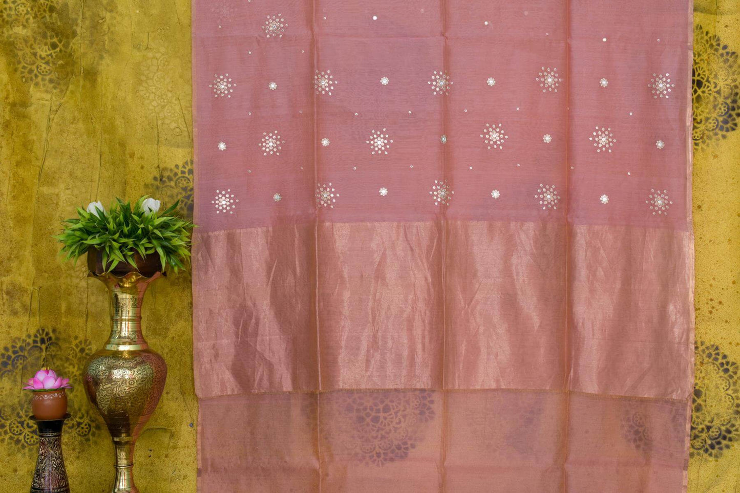 Pink Chanderi Silk Saree by Chakor PSCK260245 - Parisera