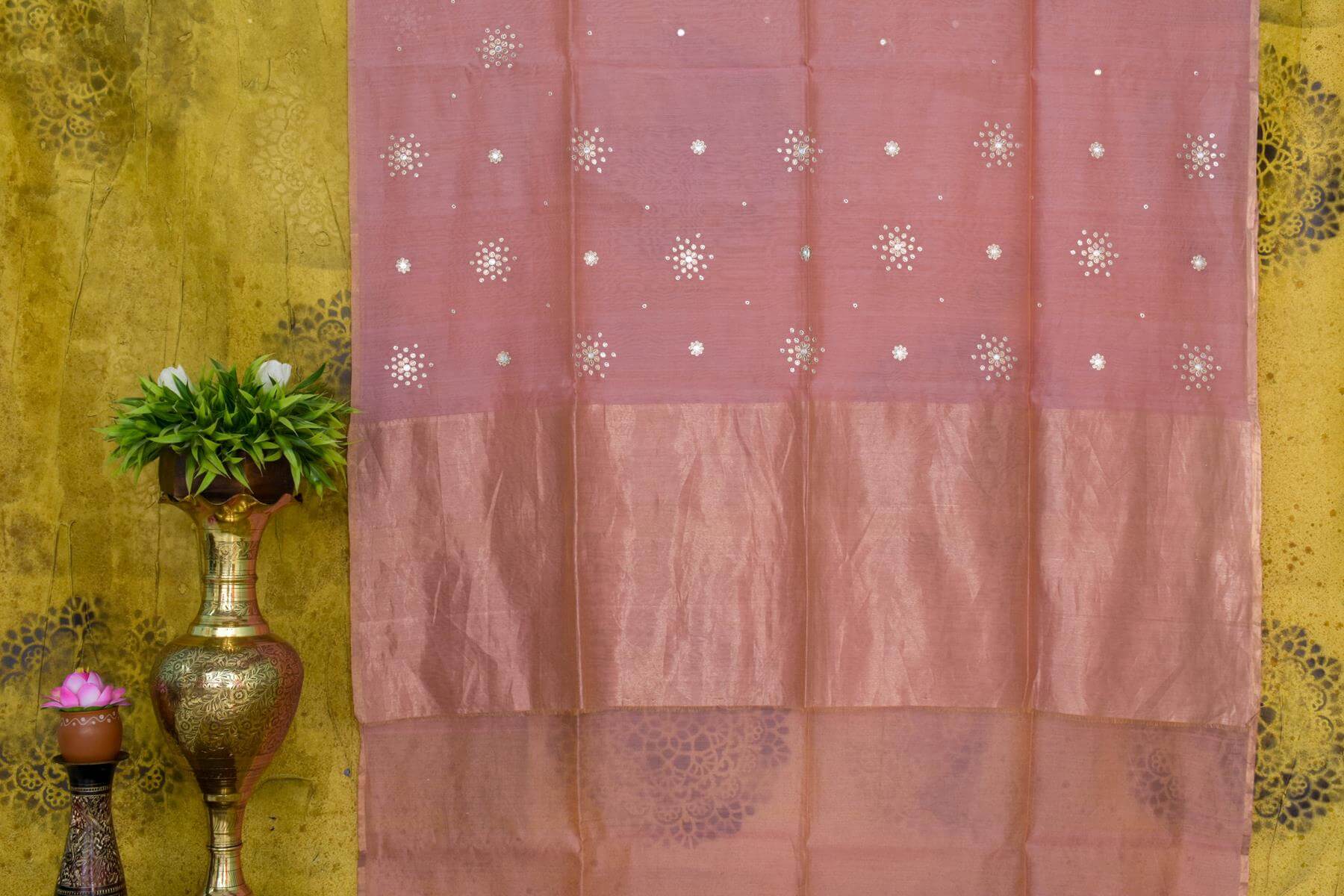Pink Chanderi Silk Saree by Chakor PSCK260245 - Parisera