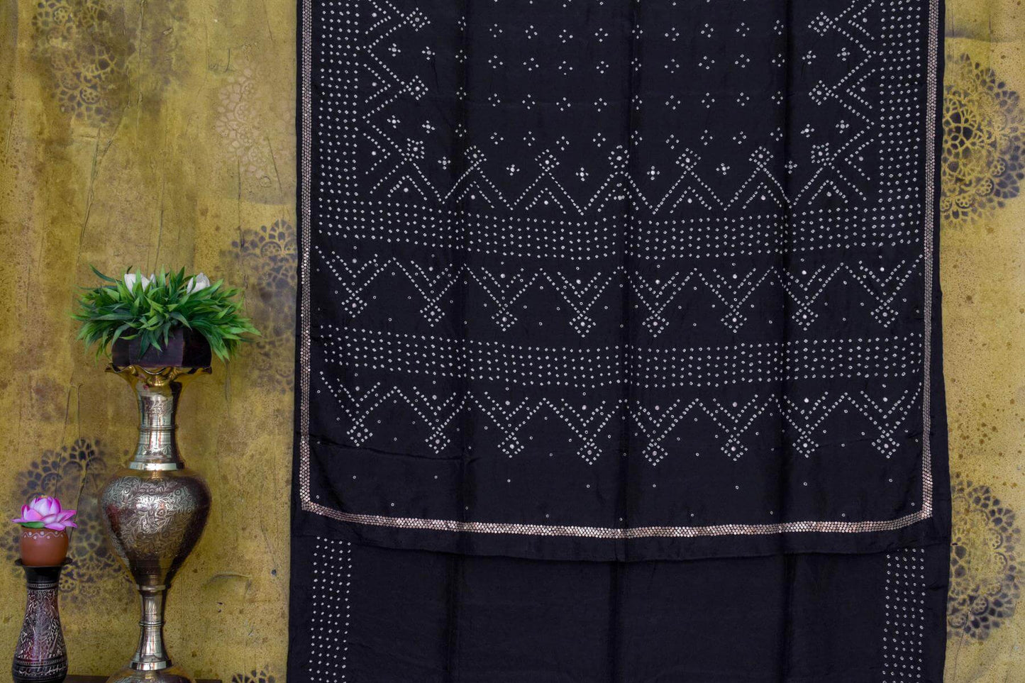 Bandhani Mulberry Silk Saree by Chakor PSCK260258 - Parisera