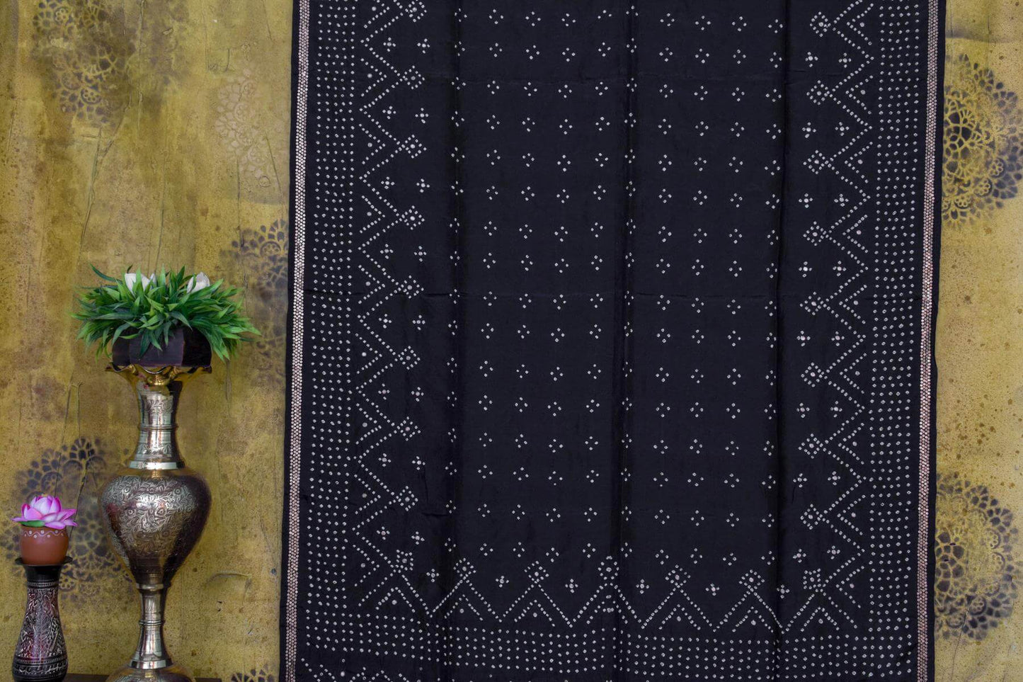 Bandhani Mulberry Silk Saree by Chakor PSCK260258 - Parisera