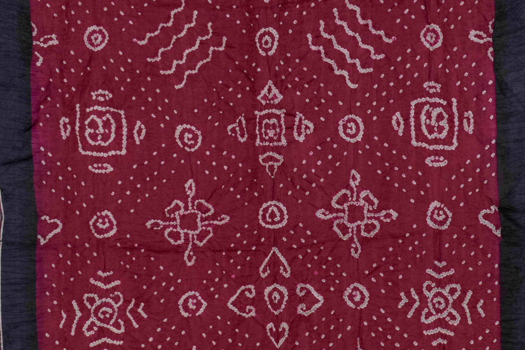 Bandhani/Ajrakh Gaji Silk Saree by Chakor PSCK260274 - Parisera