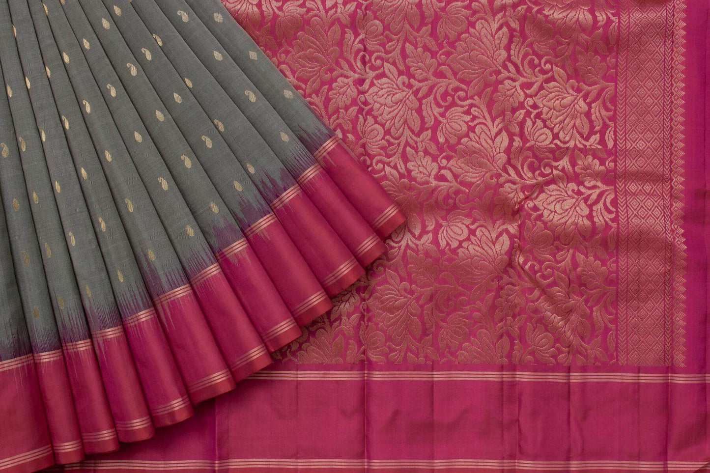 Grey Light weight Kanjivaram Silk Saree by Shreenivas Silks PSSR015192