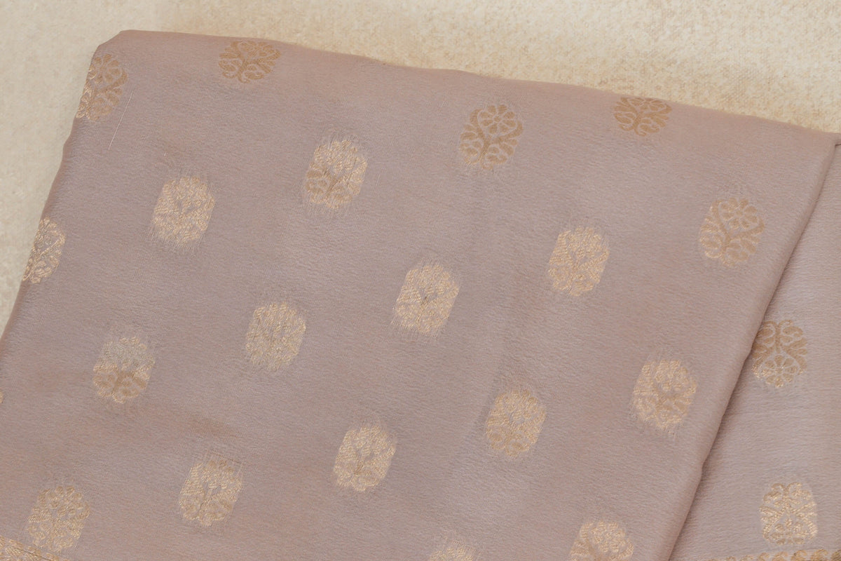  Dark Beige Mysore Silk Saree body zoom