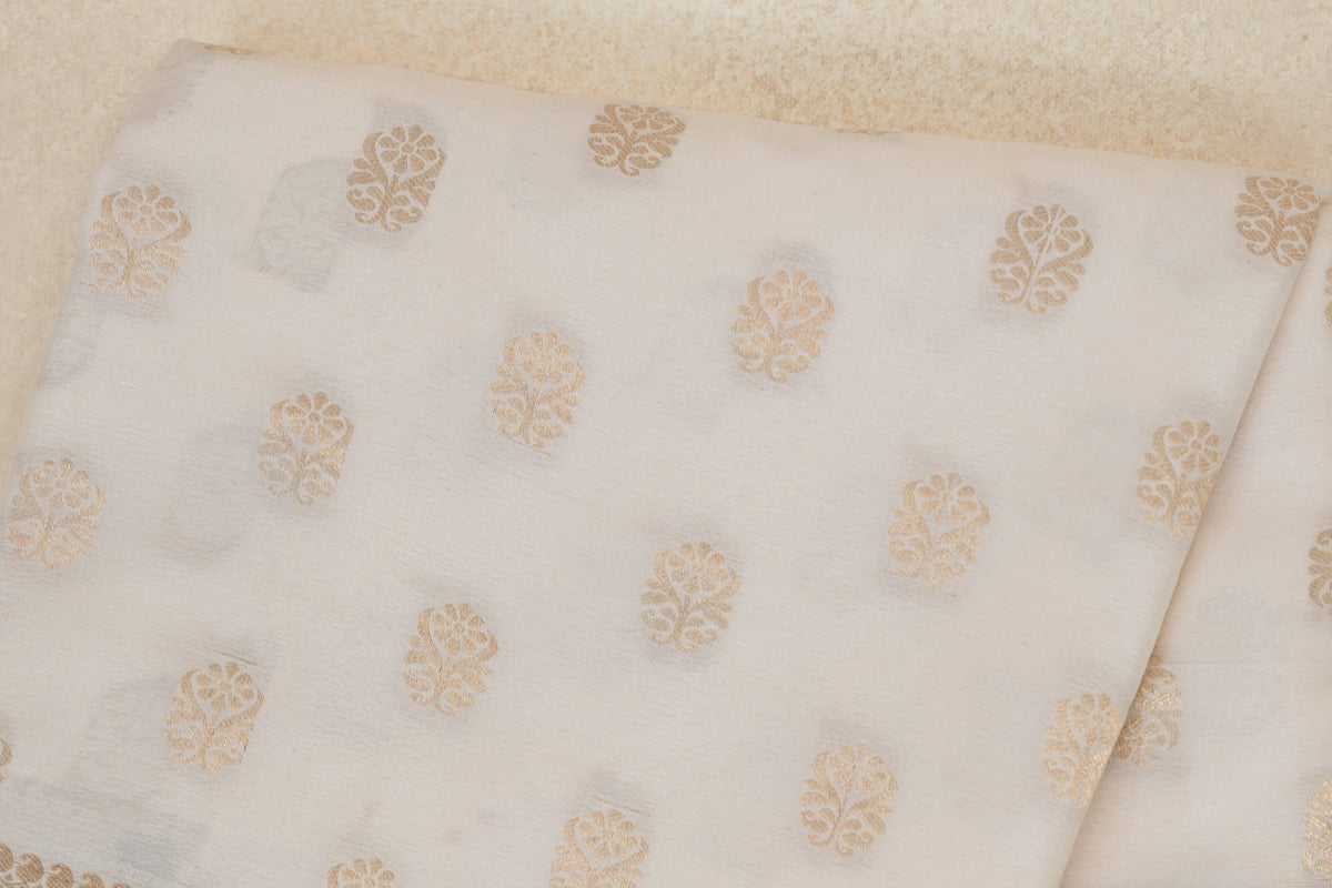Cream Beige Mysore Silk Saree online
