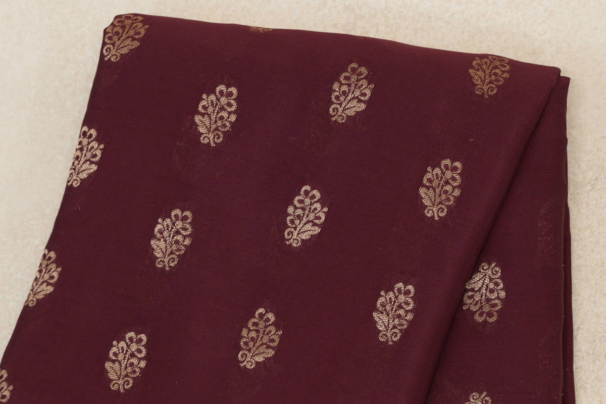 Wine Maroon Mysore Silk Saree by Shreenivas Silks PSSR0110354