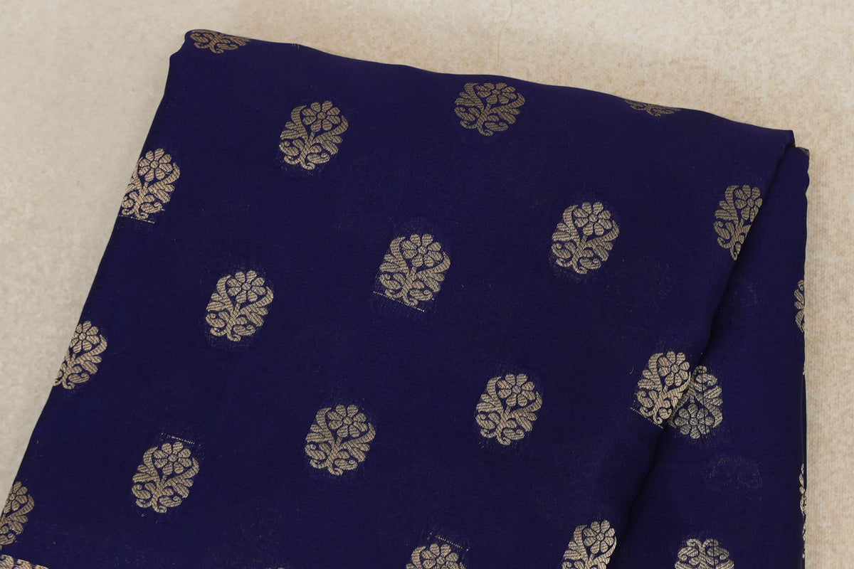 Deep Blue Mysore Silk Saree by Shreenivas Silks PSSR0110360
