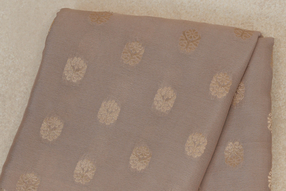 Dark Beige Mysore Silk Saree by Shreenivas Silks PSSR0110361