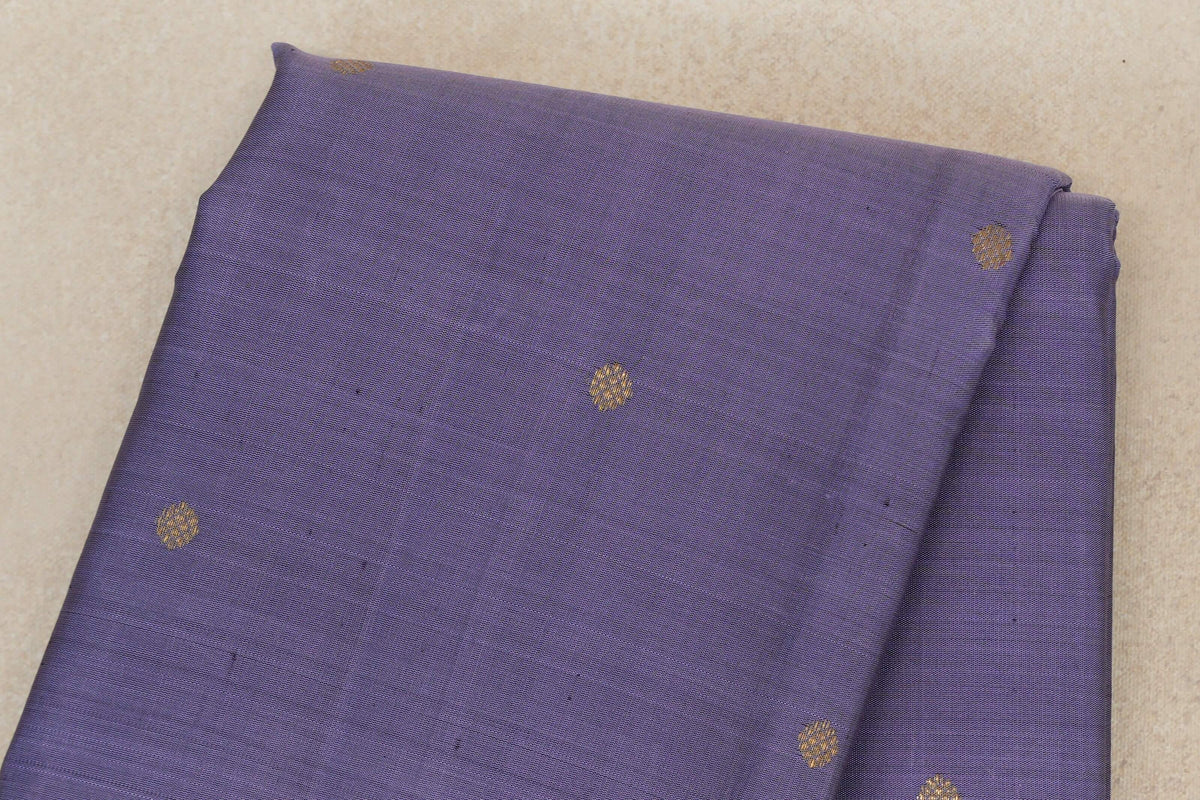 Lavender Purple with Dark Plum Borders Vintage Kanjivaram Silk Saree by Shreenivas Silks PSSR0110377