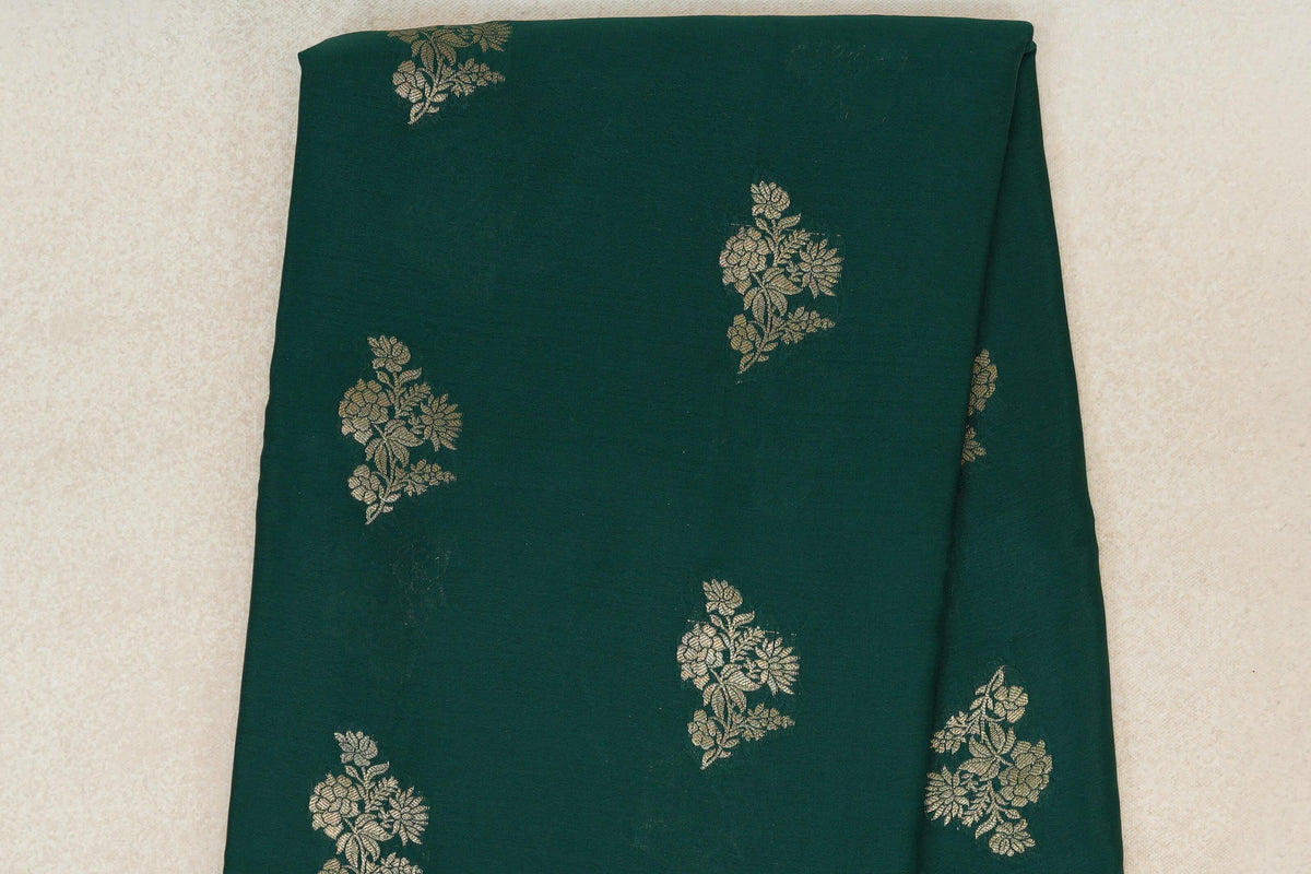 Bottle Green Mysore Silk Sareebody zoom