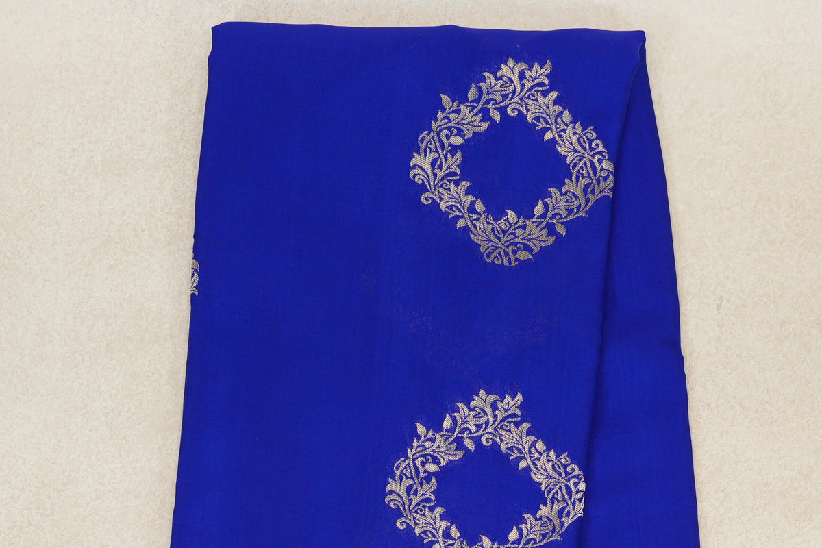 Bright Royal Blue Mysore Silk Saree online