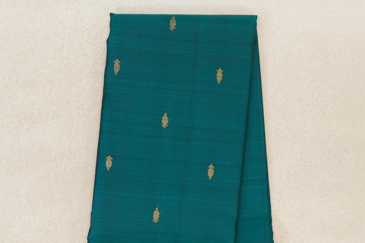 Peacock Green  Vintage Kanjivaram Silk Saree body zoom
