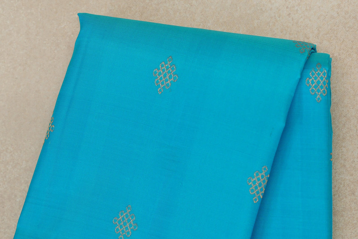 Aqua Blue Vintage Kanjivaram Silk Saree online