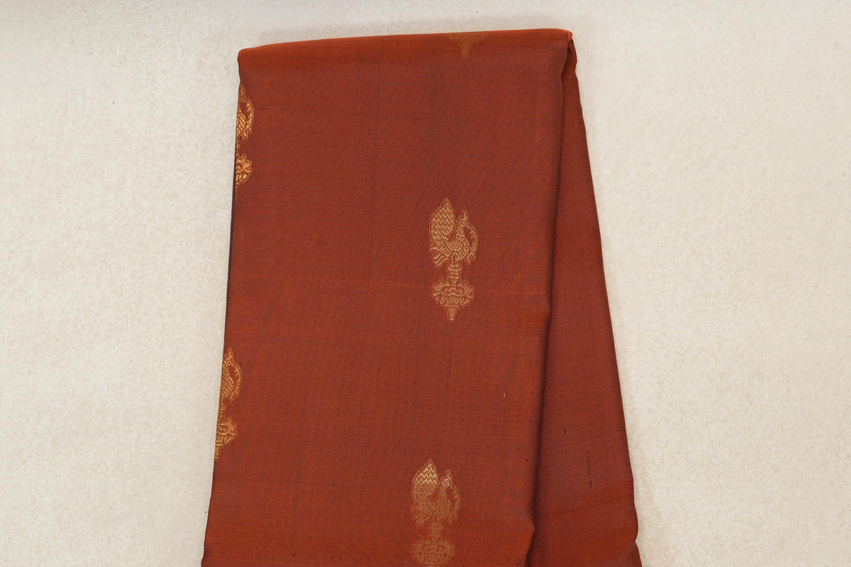 Dark Rust Vintage Kanjivaram Silk Saree online
