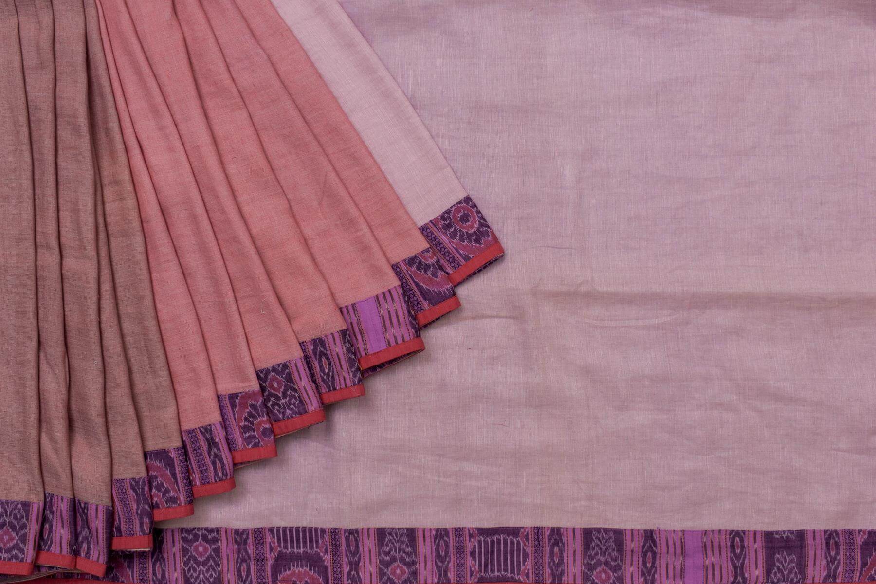 Bhagalpuri Linen Cotton Saree by Thari PSTR250041 - 