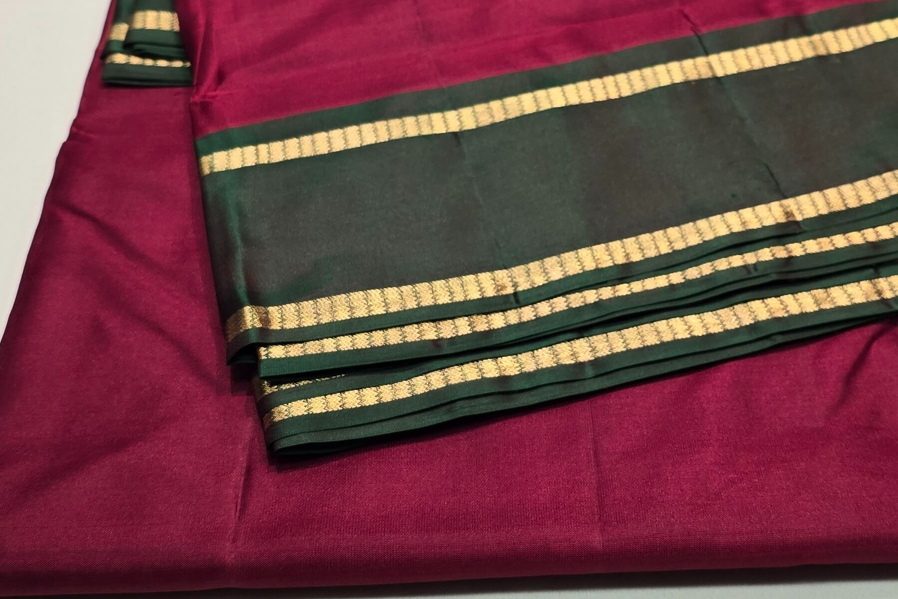 Nine And A Half Yards Silk Saree by A Silk Weave PSAC0901377 - 