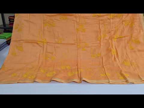 Chikankari Chanderi saree