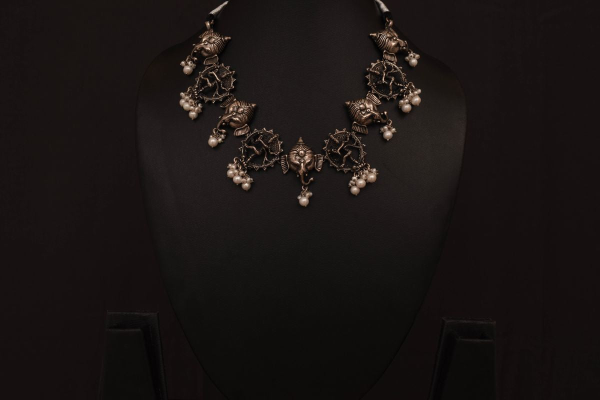 Lasya Silver Necklace set PSLA180179A
