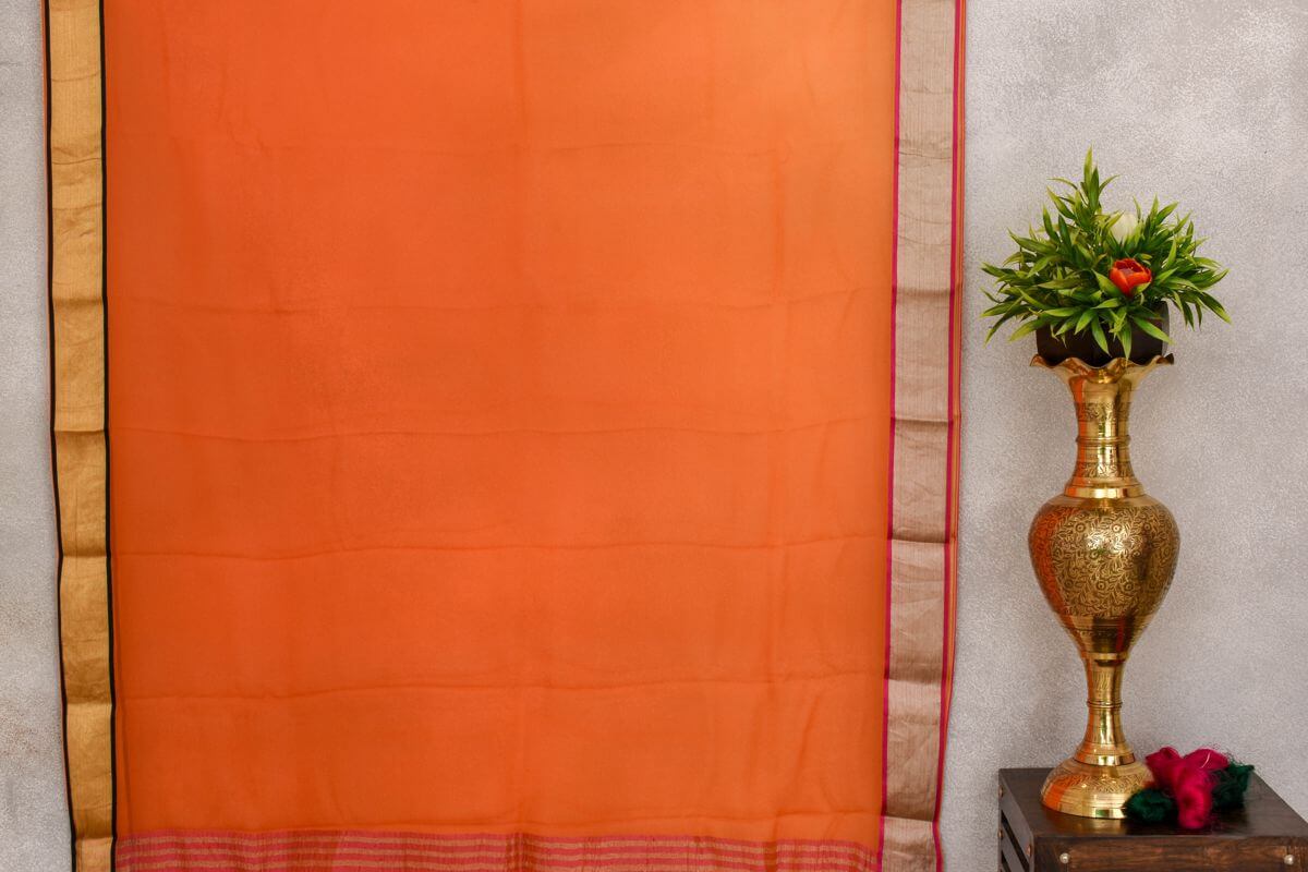 A Silk Weave chiffon saree PSAC090274