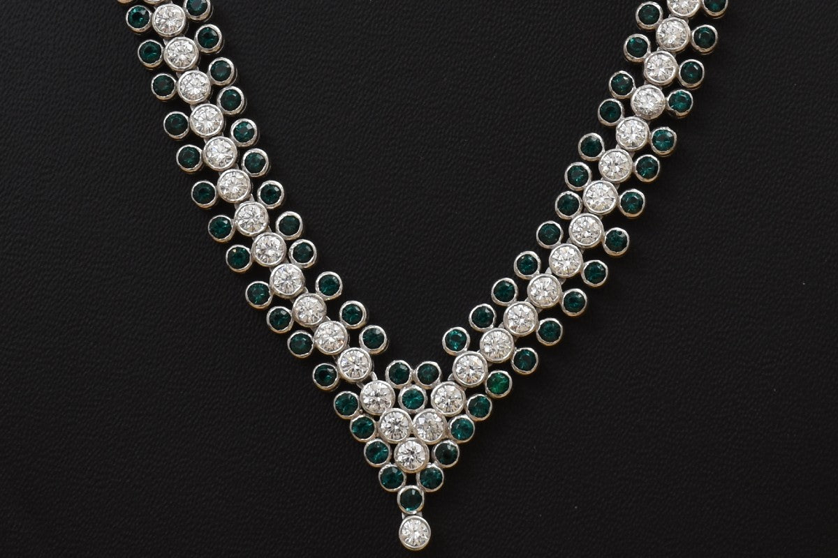 Lasya Necklace with Zircon stones PSLA180040