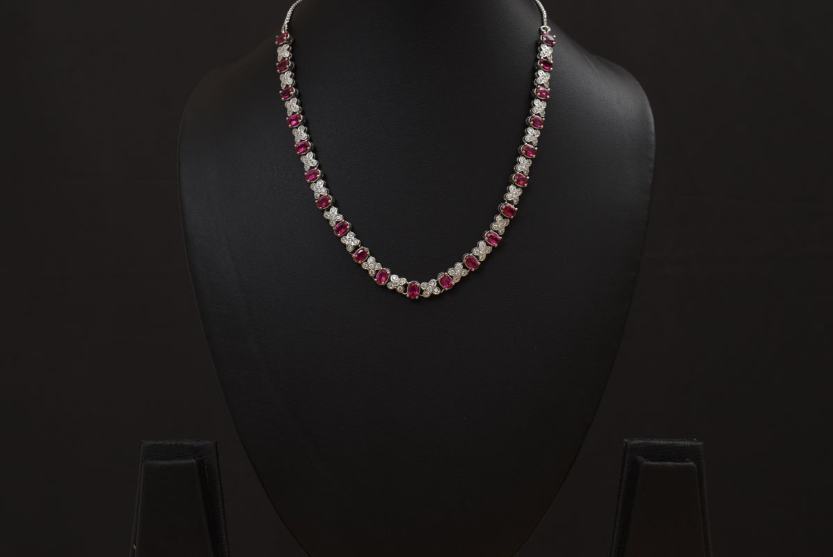 Lasya Necklace with Zircon stones PSLA180042