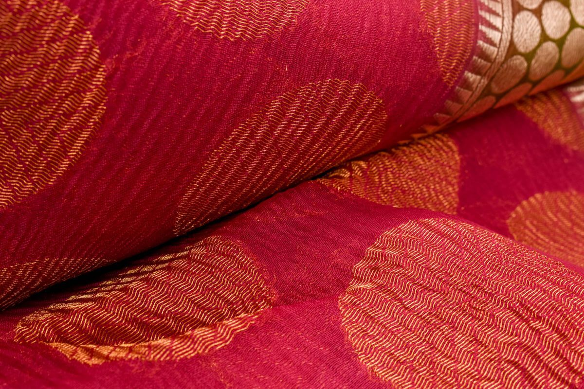 A Silk Weave Raw silk saree PSAC090403