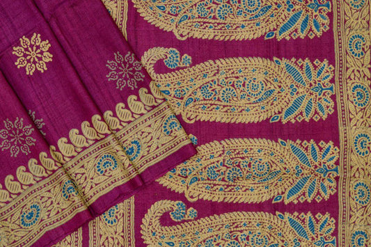 Weavers studio tussar silk saree PSWS140001